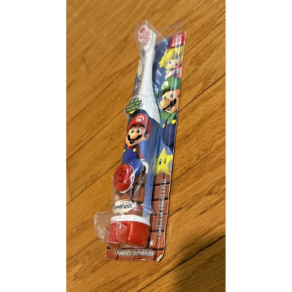 Arm & Hammer Super Mario Brothers Kid Battery Powered Spinbrush Toothbrush 2013